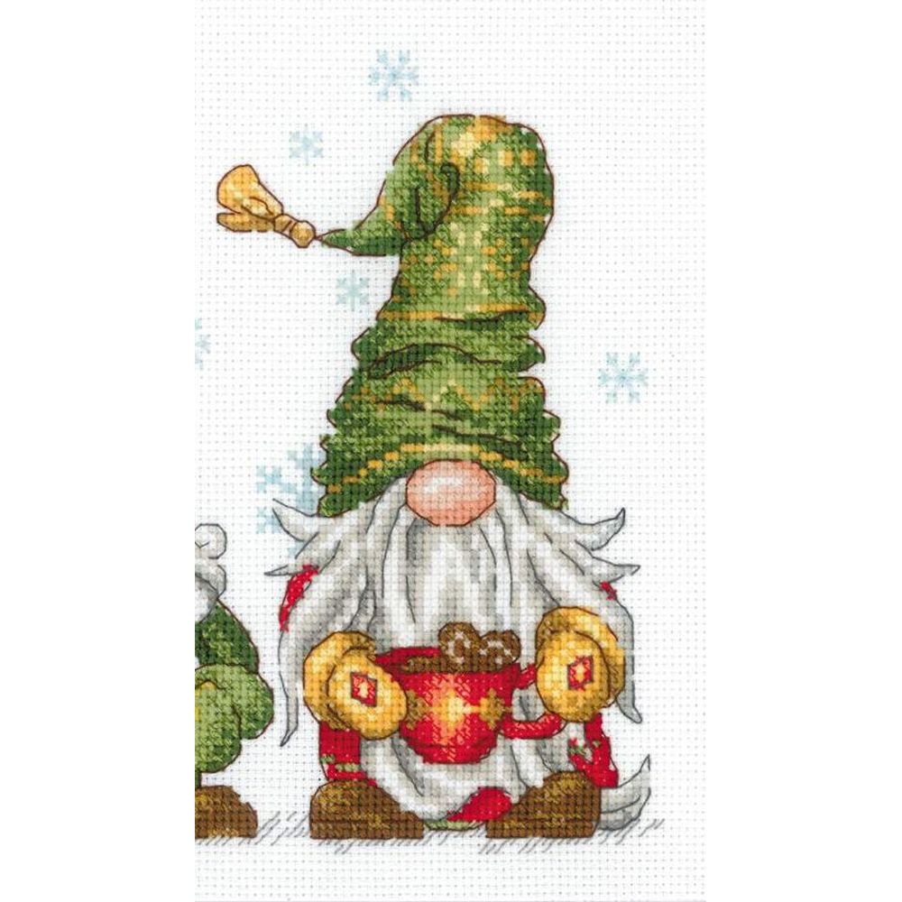 Riolis 2234  kit point de croix  Gnomes joyeux  6