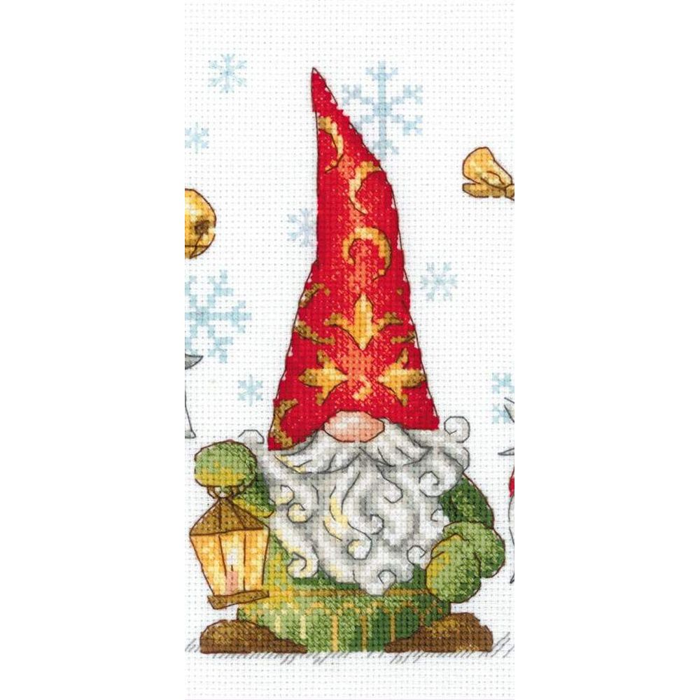 Riolis 2234  kit point de croix  Gnomes joyeux  5