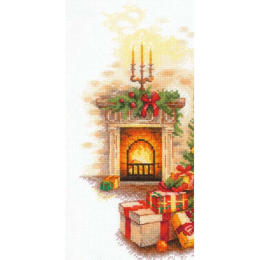 Kit Point De Croix Riolis Beauté De L'arc-en-ciel, 25x25cm, Toile Aida 14ct