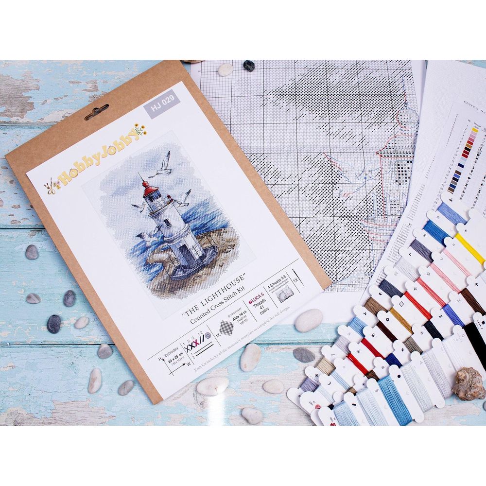 Hobby Jobby HJ029  kit point de croix  Le Phare  3