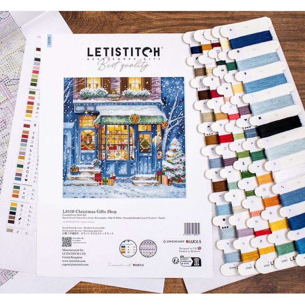 Letistitch 8109  kit point de croix  Boutique du Père Noël  2
