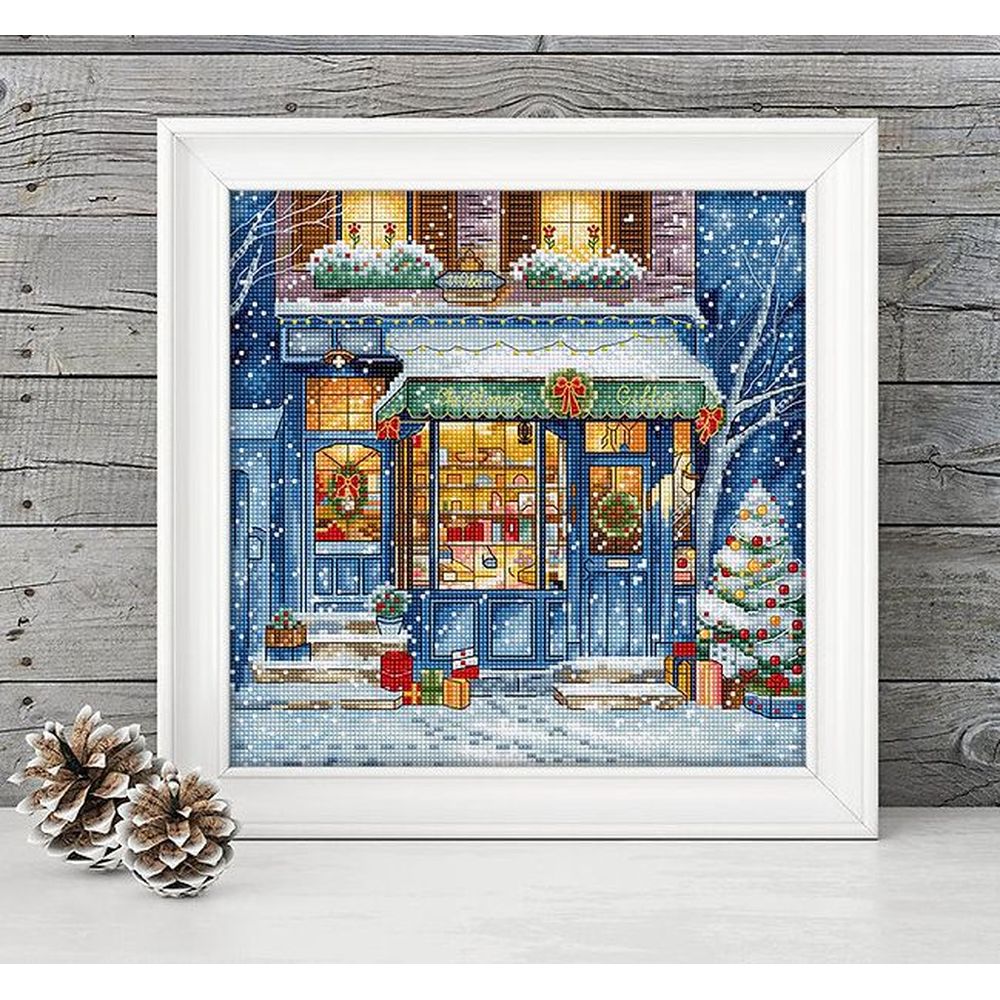 Letistitch 8109  kit point de croix  Boutique du Père Noël  1