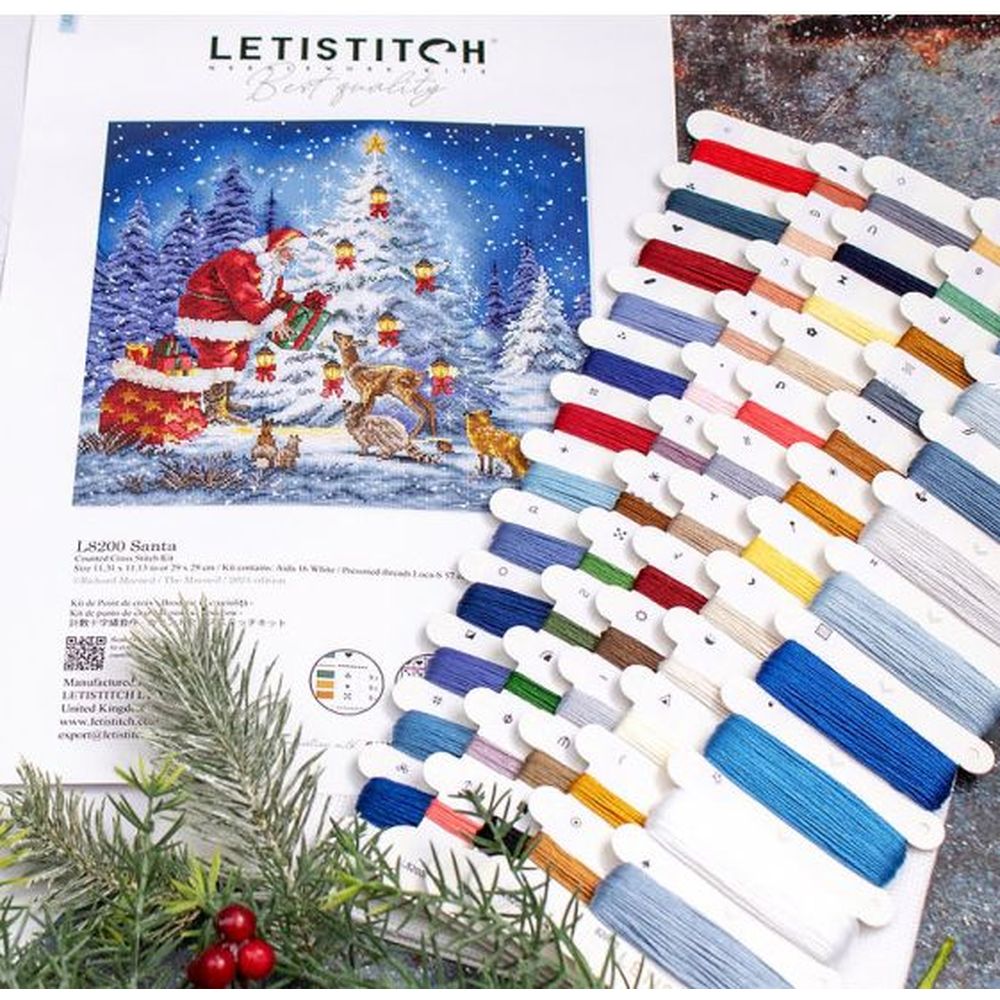 Letistitch 8200  kit point de croix  Père Noël  2
