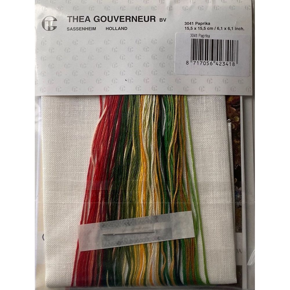 Thea Gouverneur 3041  kit point croix  Poivrons  3