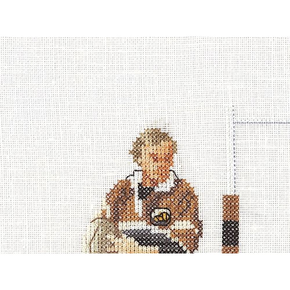 Thea Gouverneur 3037  kit point de croix compté  joueur de ruby  2