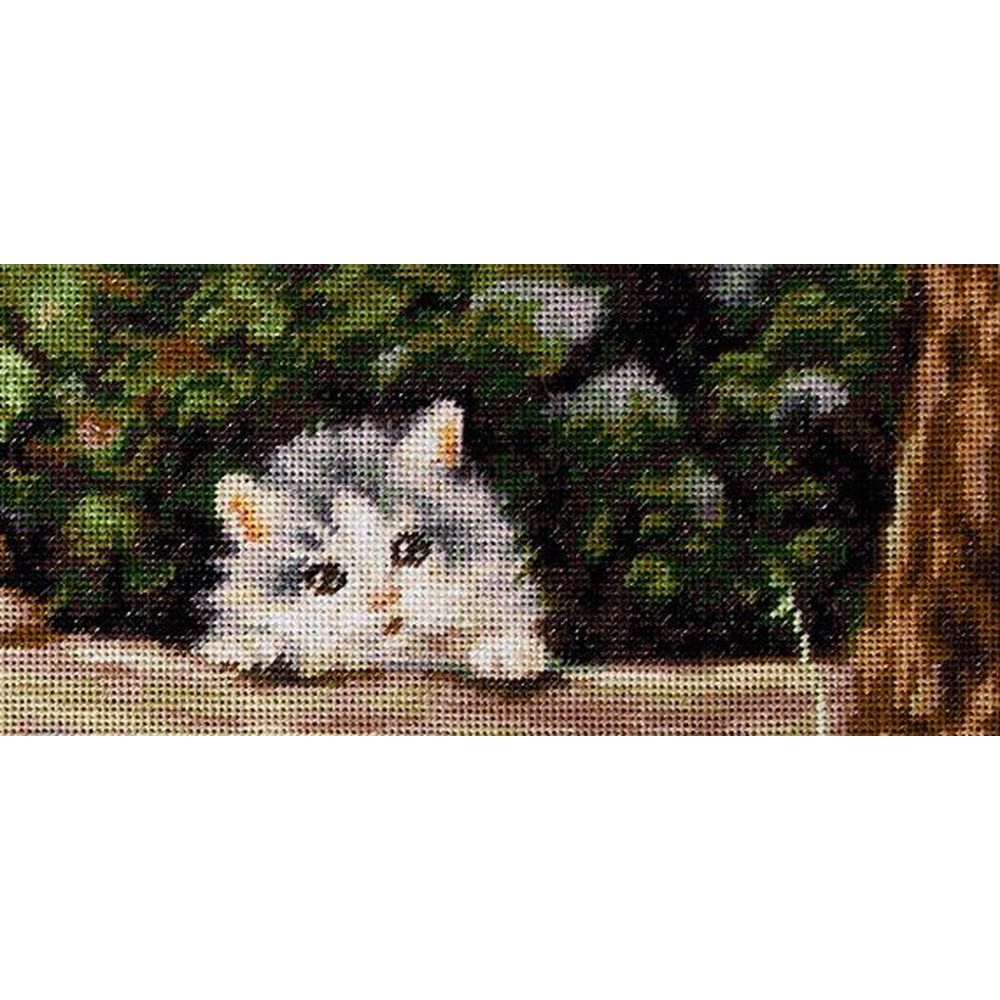 Kit Point De Croix Luca-S - Chat Sauvage - DIY - Toile Et Fils Inclus - BU5081