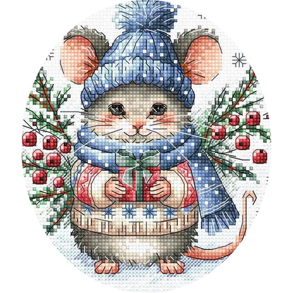 Ava P027  kit de point croix compté  Magie de Noël  7