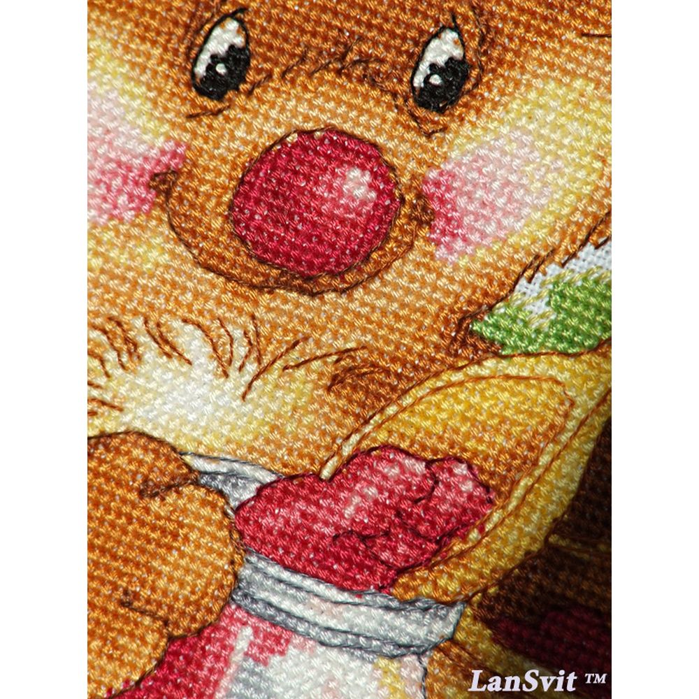 LanSvit D004  kit point de croix compté  confiture  4