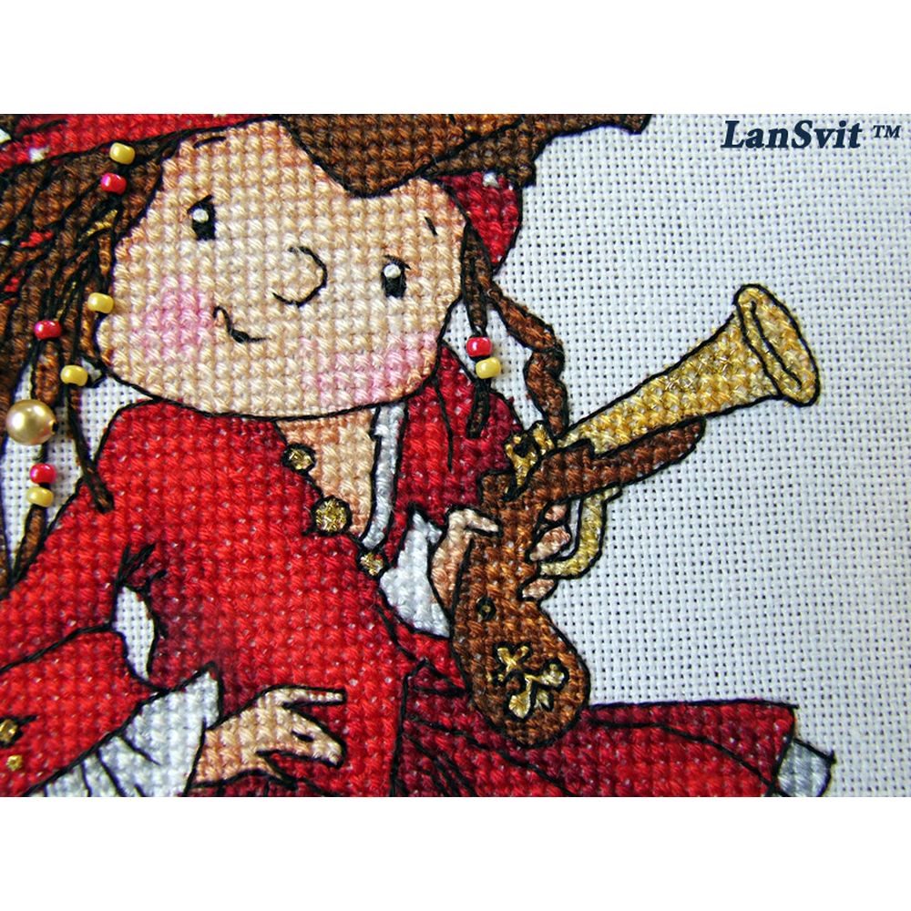 LanSvit D031  kit point de croix compté  Pirate  4