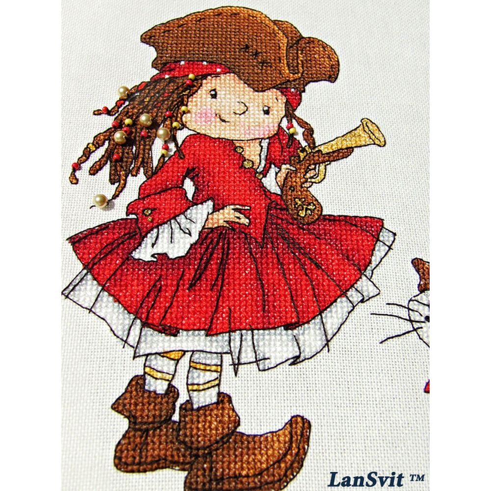 LanSvit D031  kit point de croix compté  Pirate  6
