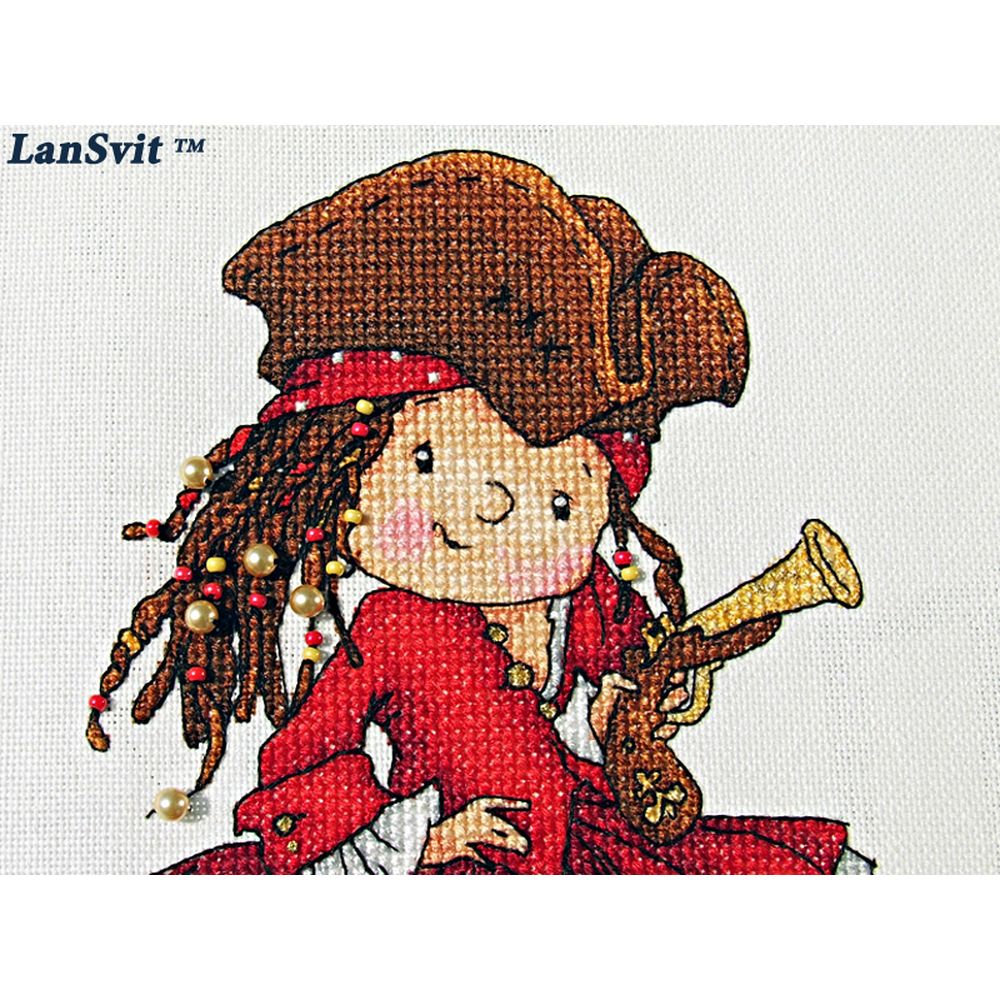 LanSvit D031  kit point de croix compté  Pirate  2
