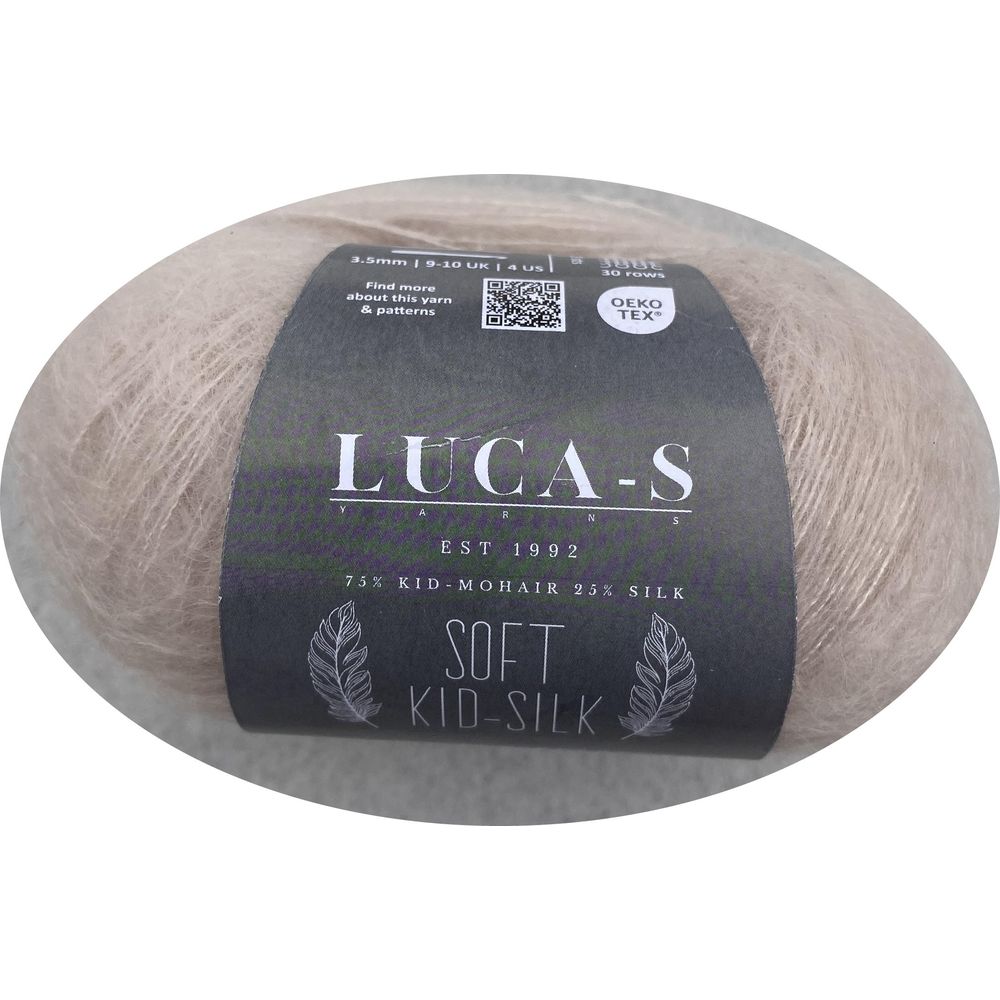 Fil  à tricoter  Mohair nacre  Luca-S  1