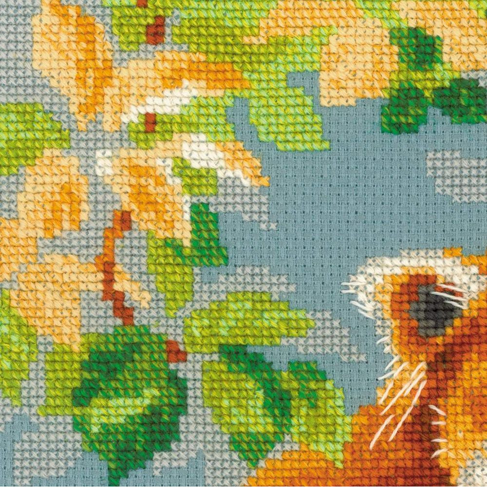 Riolis 1627  kit point de croix compté  Panda roux  3