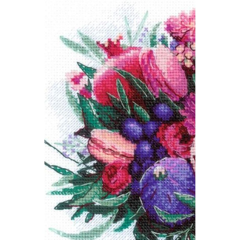 Riolis 2230  kit point de croix  Bouquet Fruité  3