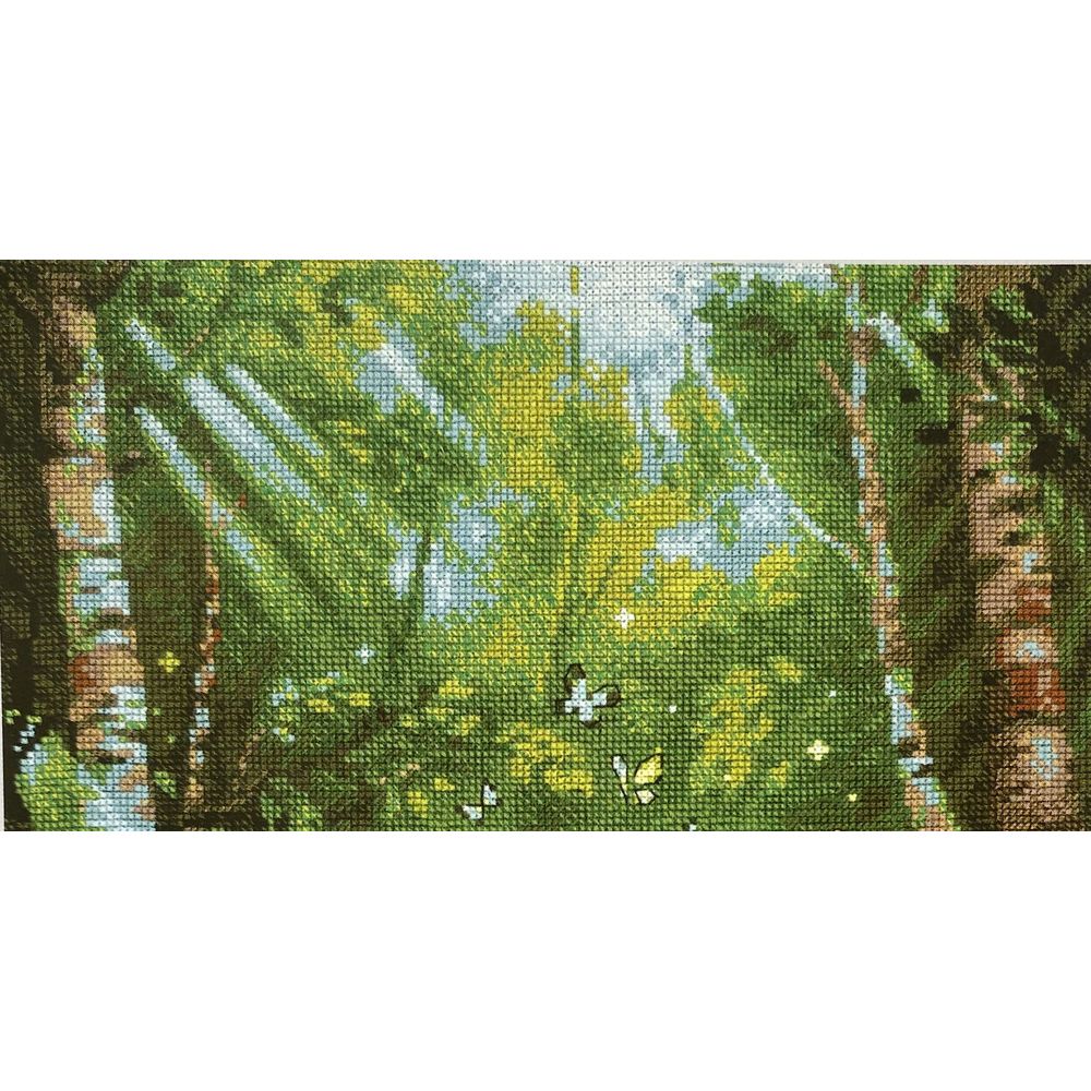 Kit Point De Croix Riolis 2069 Muguet De La Forêt – Broderie DIY 25x25cm