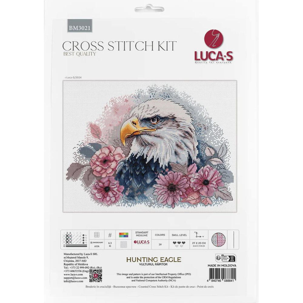 Luca-S BM3021  kit point de croix  Aigle de chasse  1
