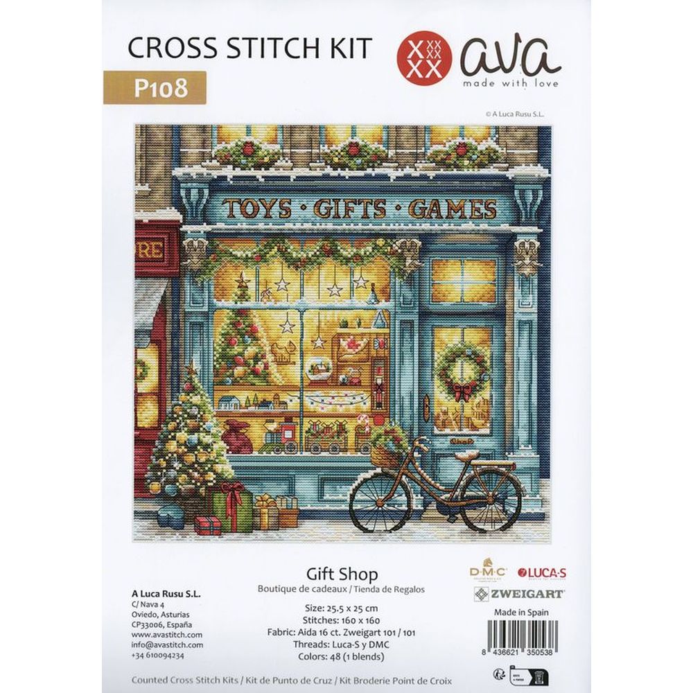 Ava P108  kit point de croix  Boutique de cadeaux  4