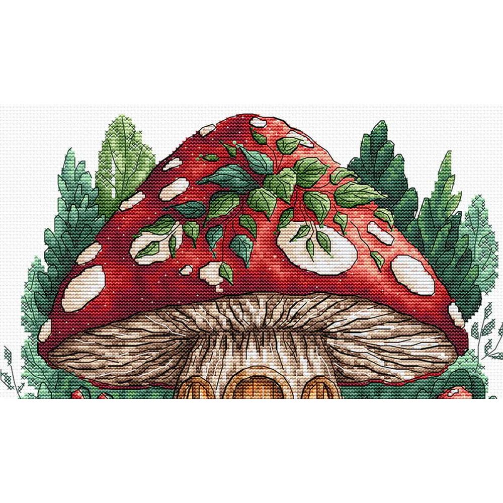 Ava P109  kit point de croix  Cabane champignon  2