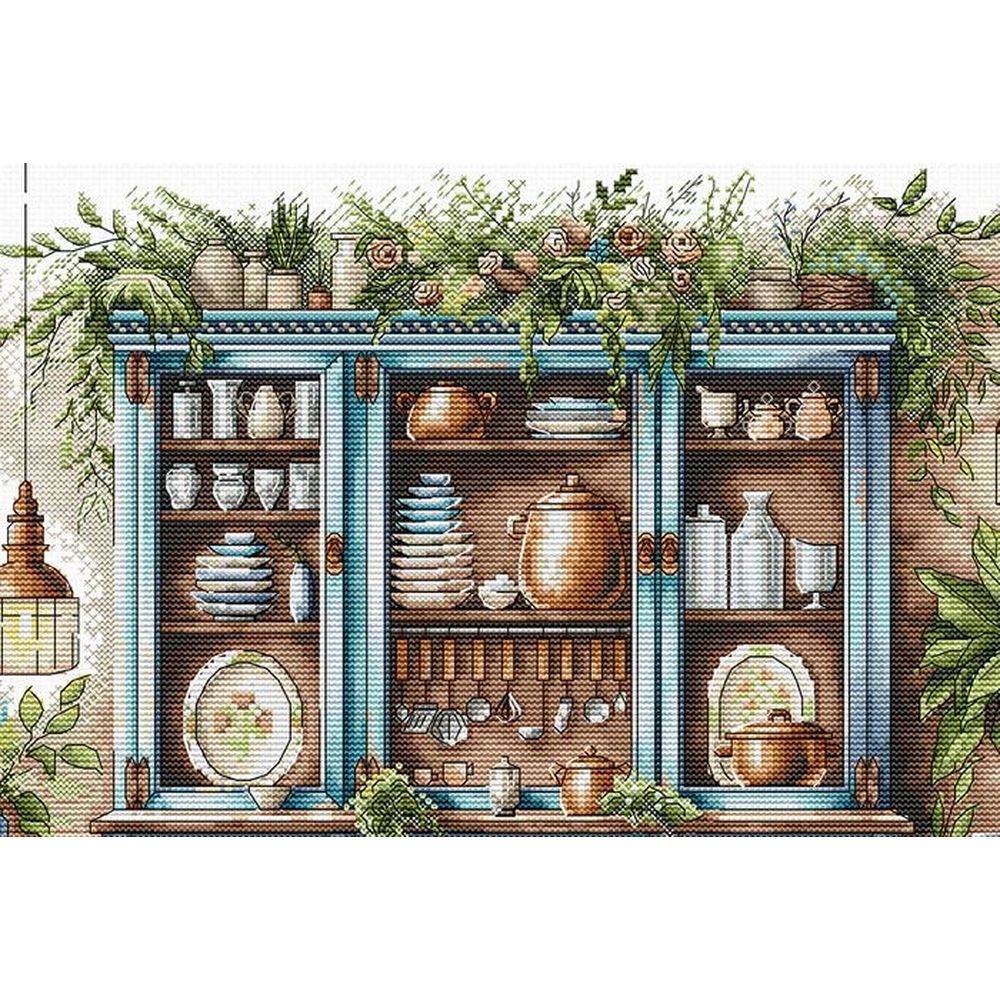 Ava P102  kit point croix  Armoire bleu  2