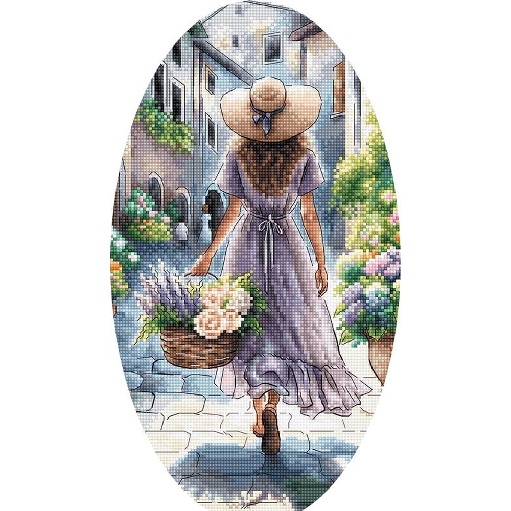 Ava P110  kit point croix  Le parfum des fleurs  1