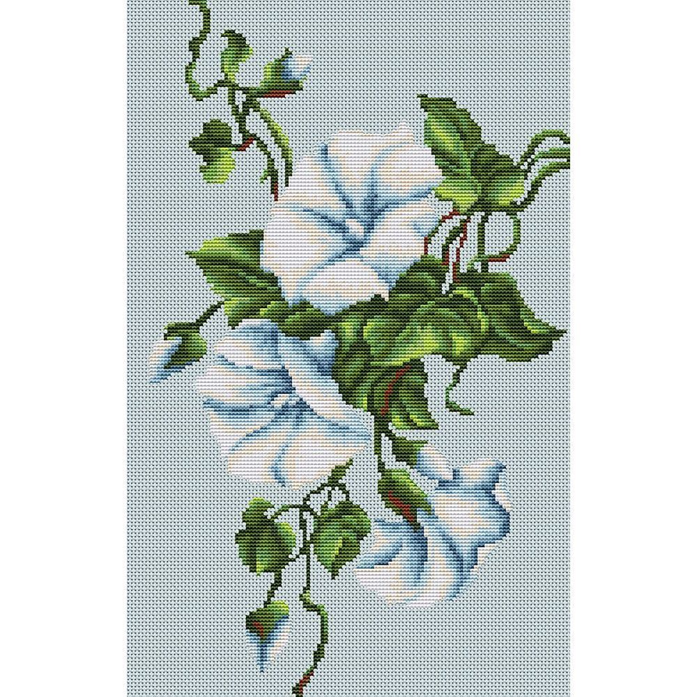 Luca-S B2232  kit point croix  Liserons bleu