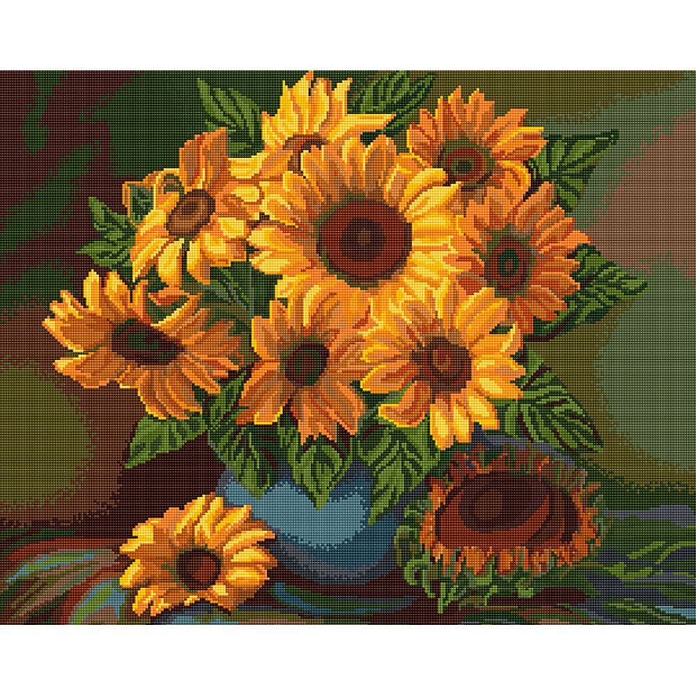 Luca-S B440  kit point croix  Bouquet de tournesols