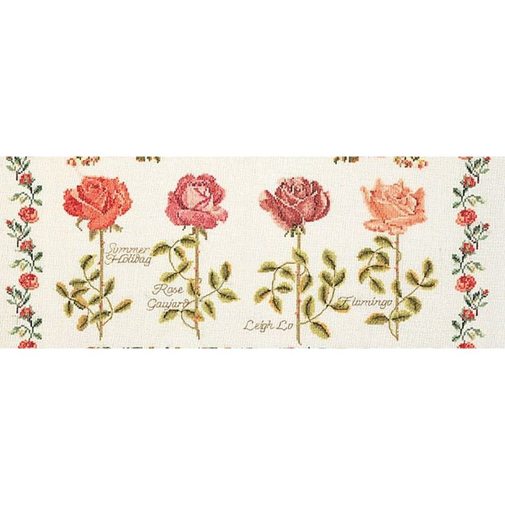 Thea Gouverneur 2043  Sampler Rose  kit point de croix compté  3