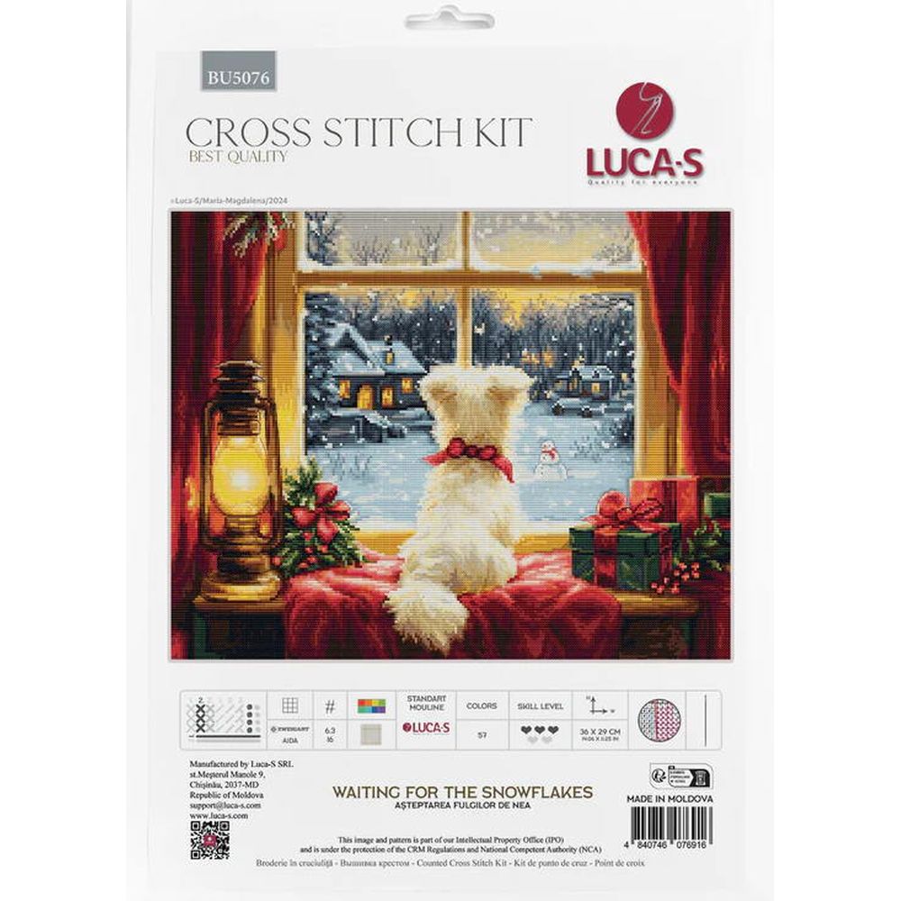 Luca-S  BU5076  kit point croix  Flocons de neige  1