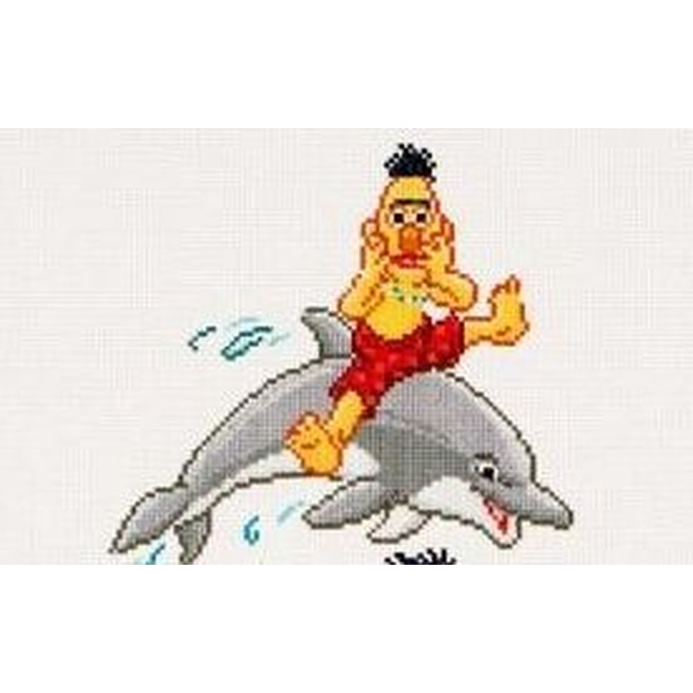 Thea Gouverneur 765 Aida  kit point croix  Muppets show  Dauphins  2