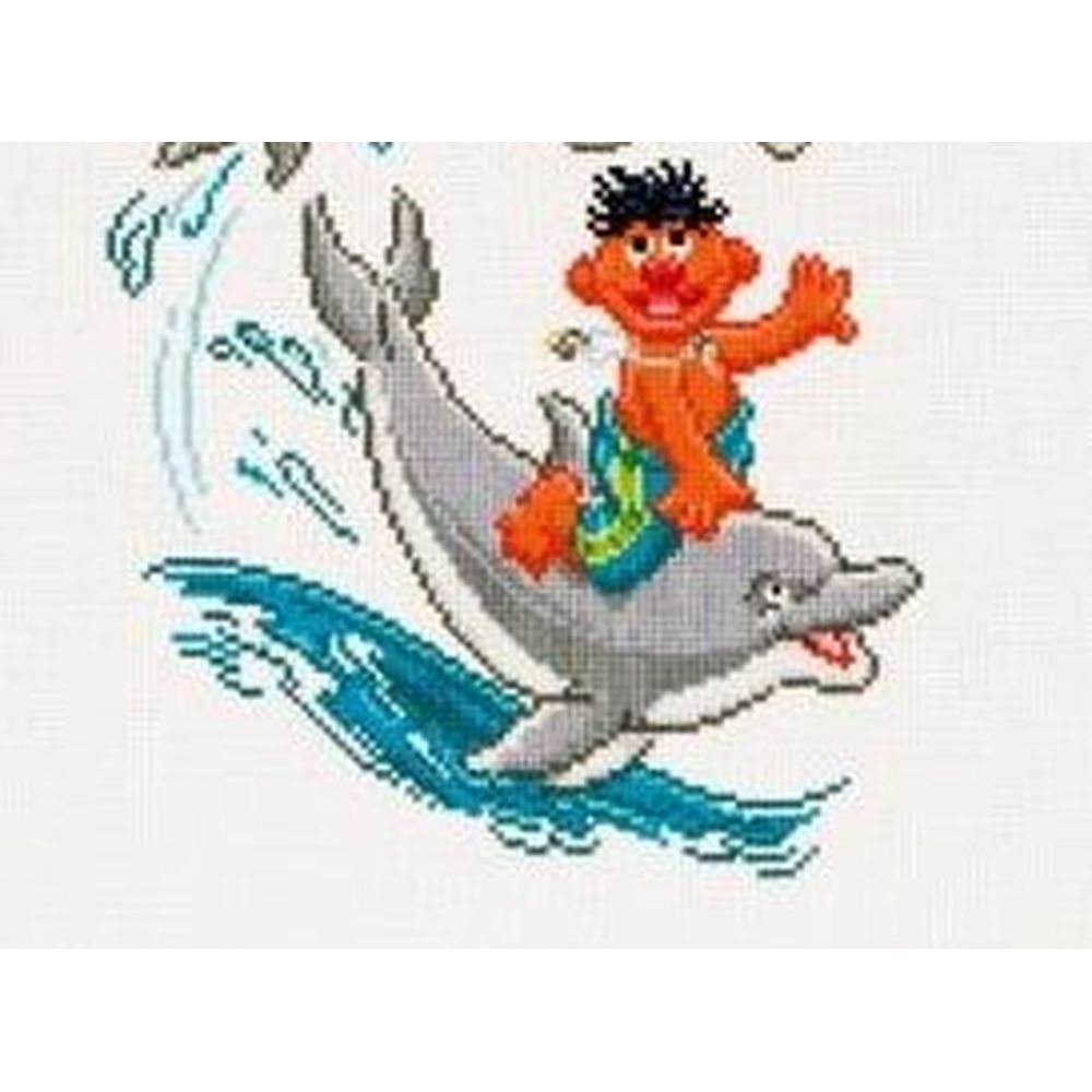 Thea Gouverneur 765 Aida  kit point croix  Muppets show  Dauphins  3
