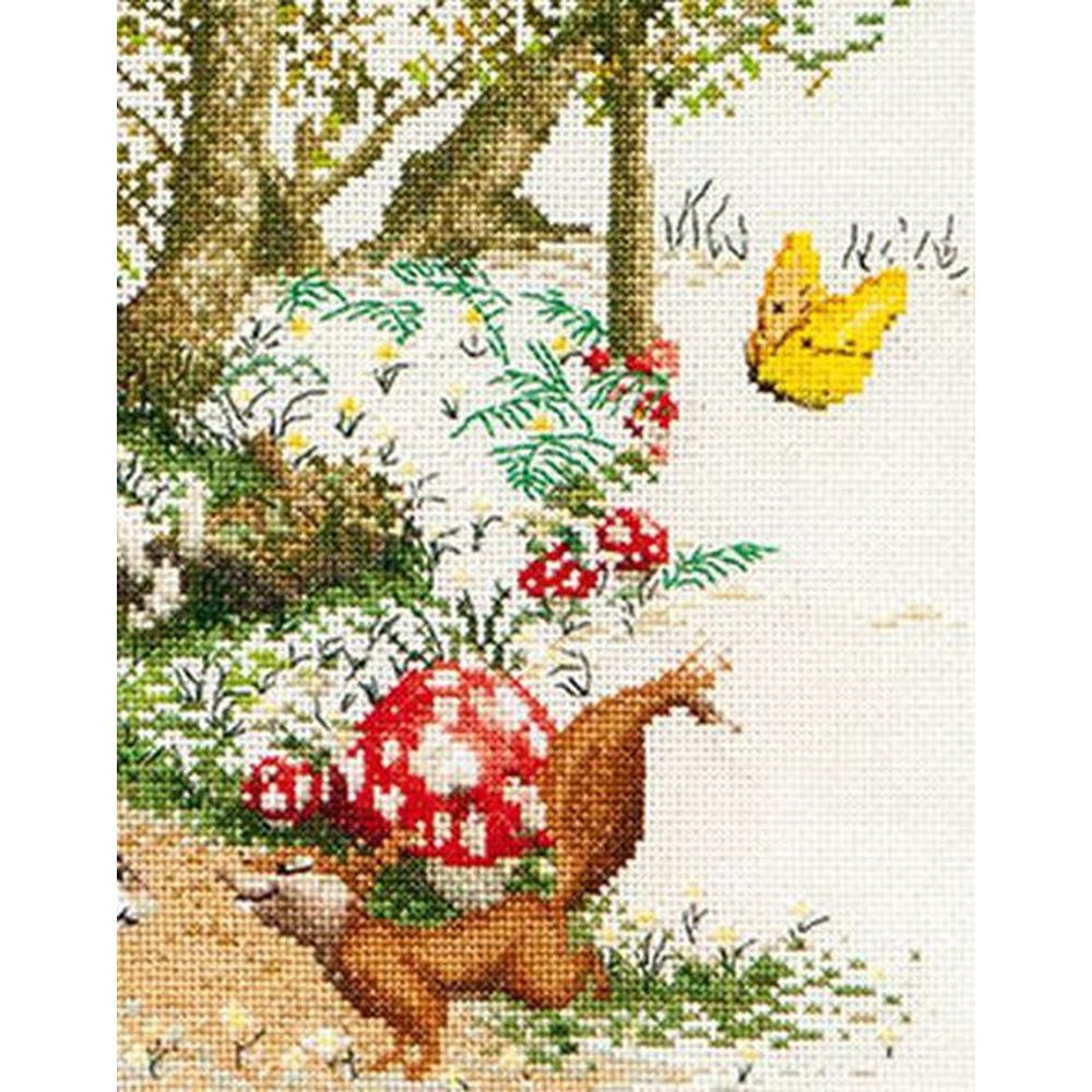 Thea Gouverneur 2060  kit broderie point de croix  Arbre enchanté  2