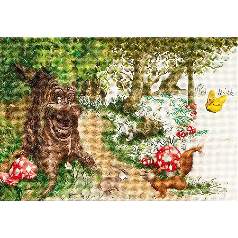 Thea Gouverneur 2060  kit broderie point de croix  Arbre enchanté