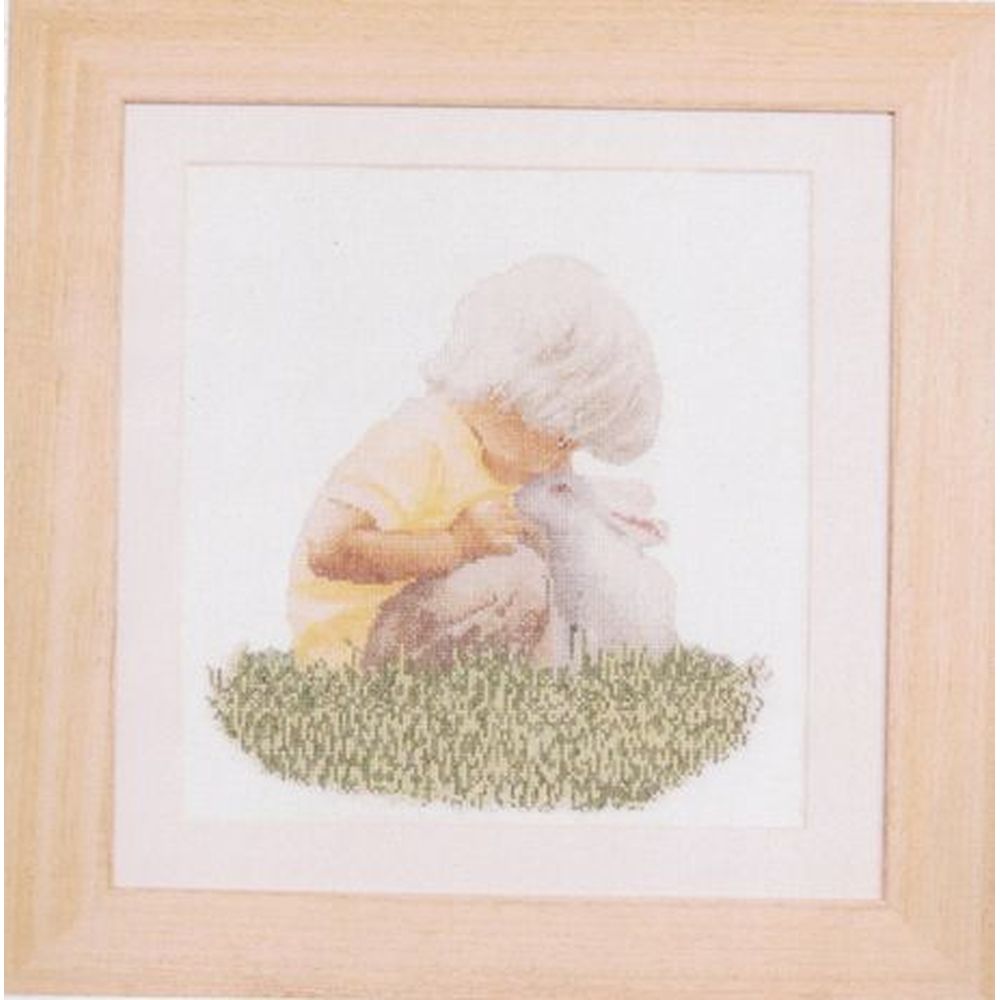 Thea Gouverneur 590  kit point croix compté  Boy with Rabbit  1