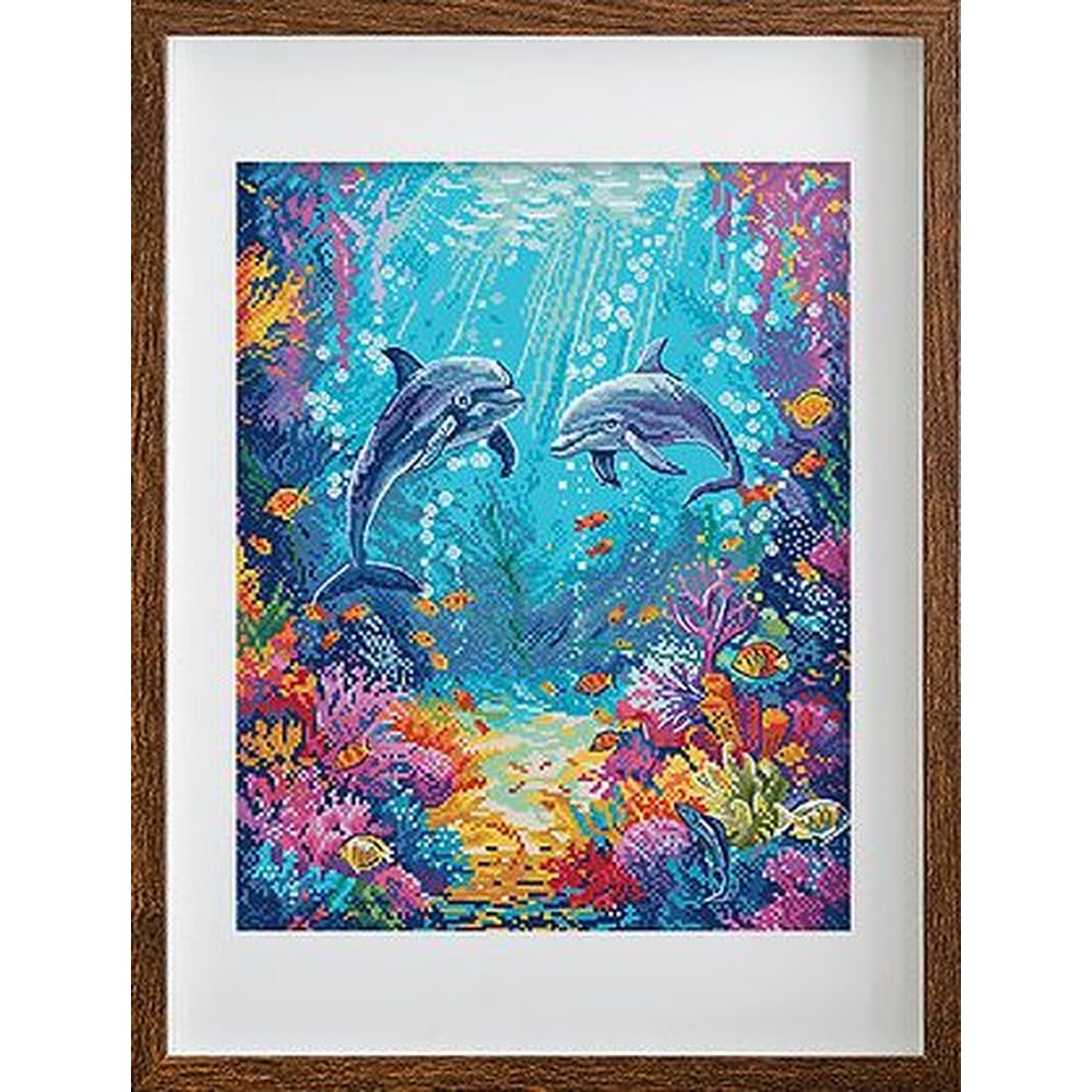 Letistitch 9911  kit point croix  La vie marine  1
