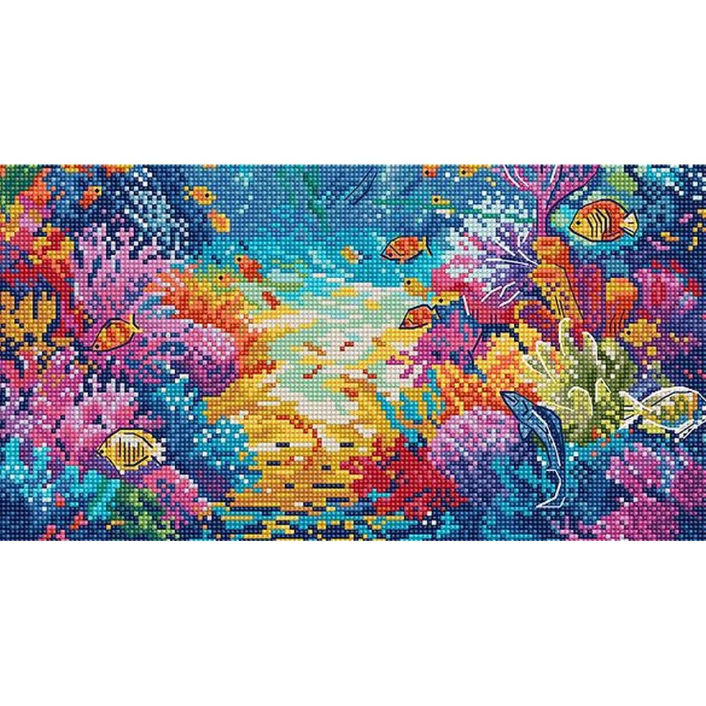 Letistitch 9911  kit point croix  La vie marine  5