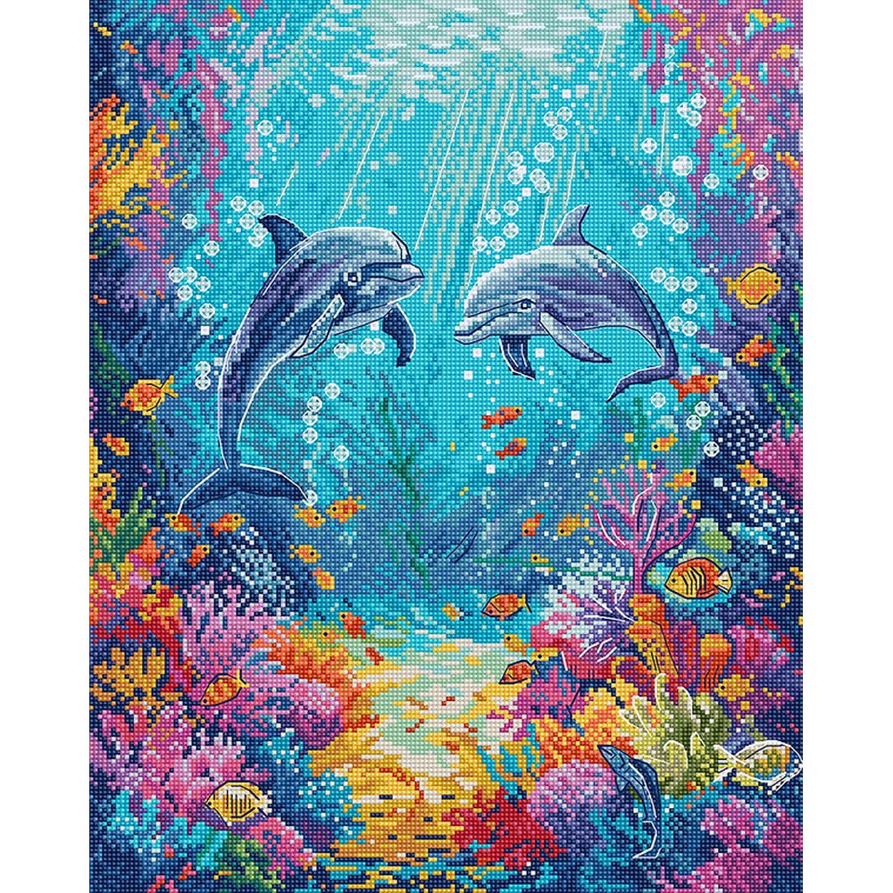 Letistitch 9911  kit point croix  La vie marine