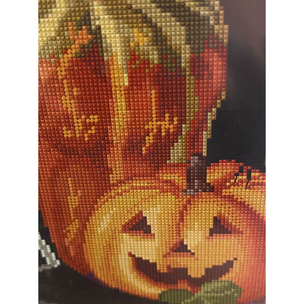 Thea Gouverneur  738-05  kit point croix  Halloween Kitten  3