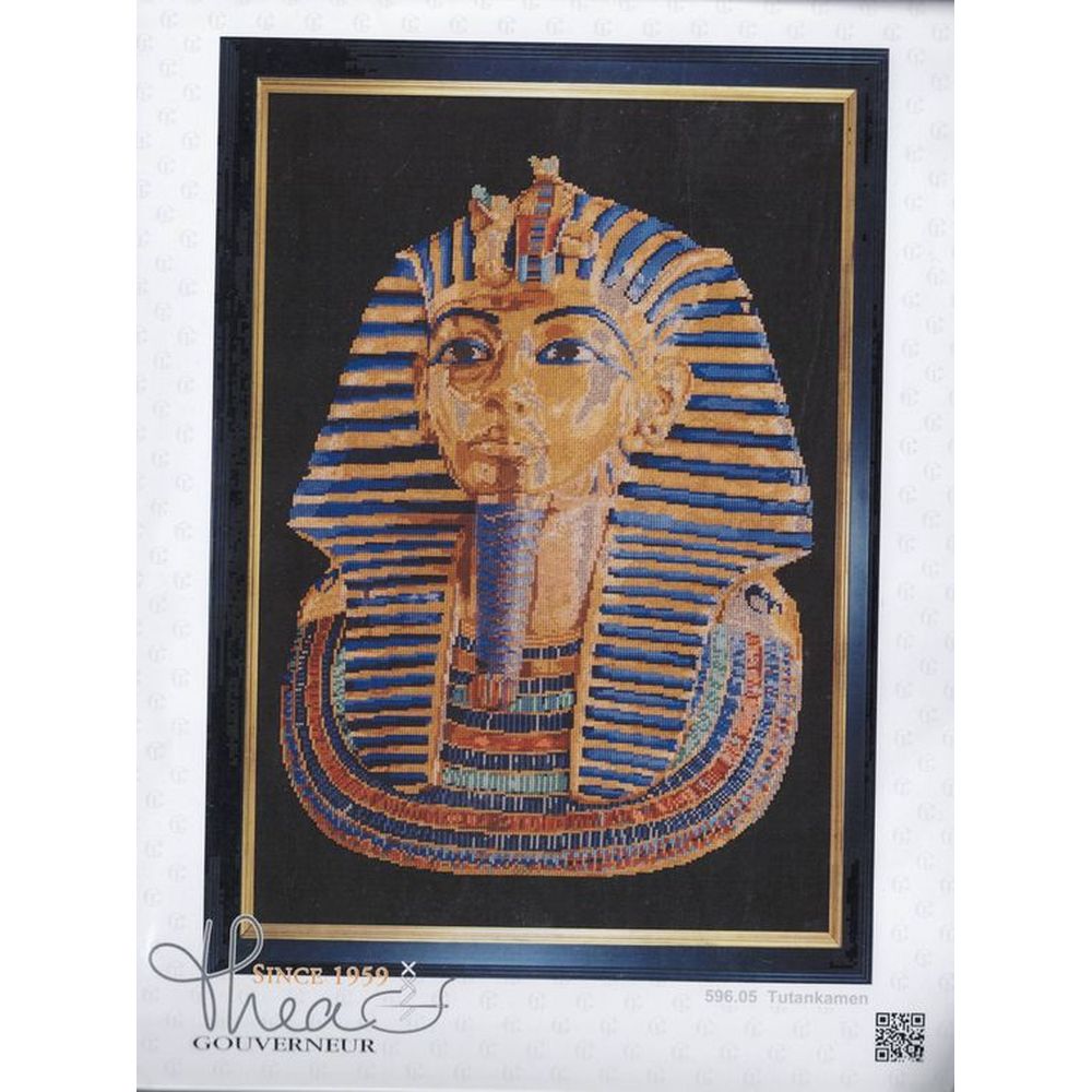 Thea Gouverneur 596-05  kit point croix  Toutankhamon  1
