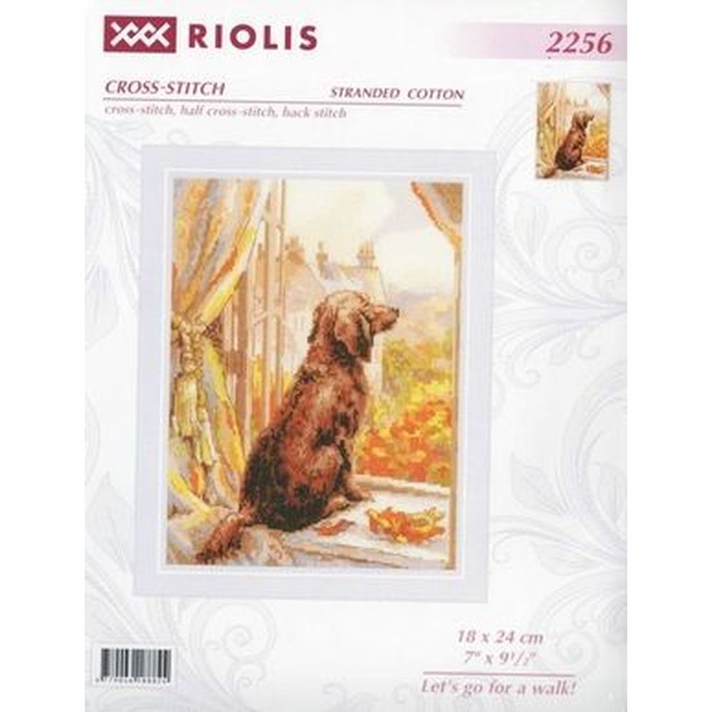 Riolis 2256  kit point croix  Allons nous promener  2