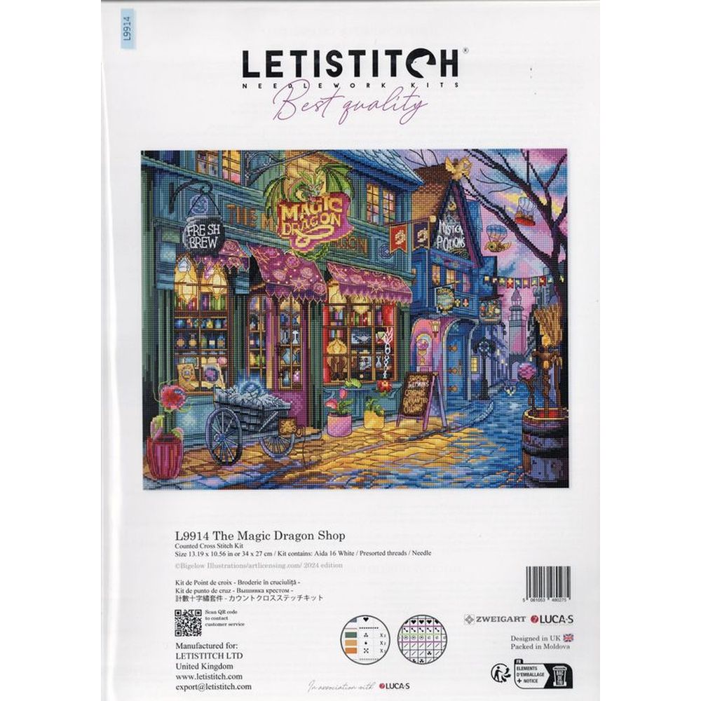 Letistitch 9914  kit point croix  Magasins du dragon magique  1