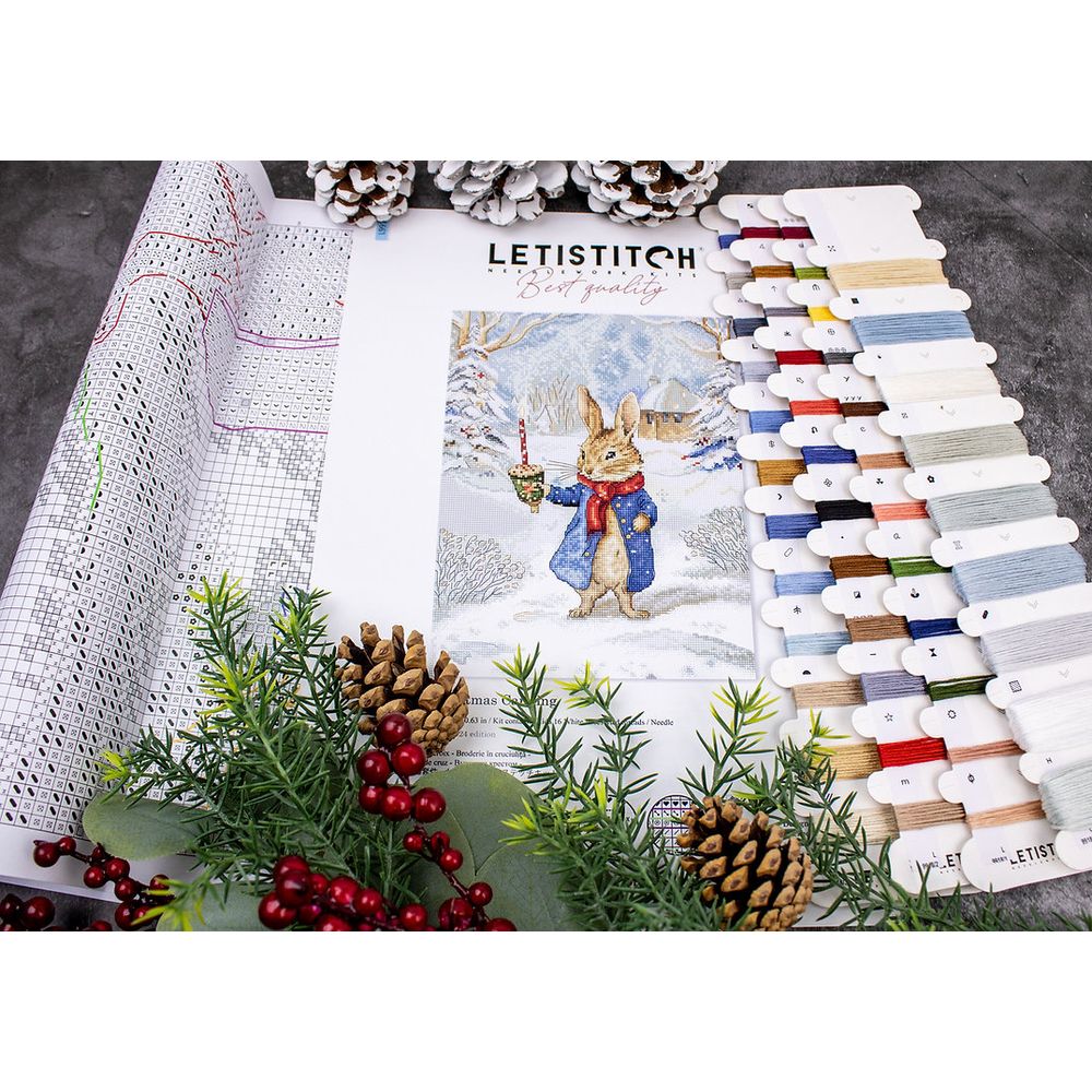 Letistitch 9918  kit point croix  chants de Noël  3