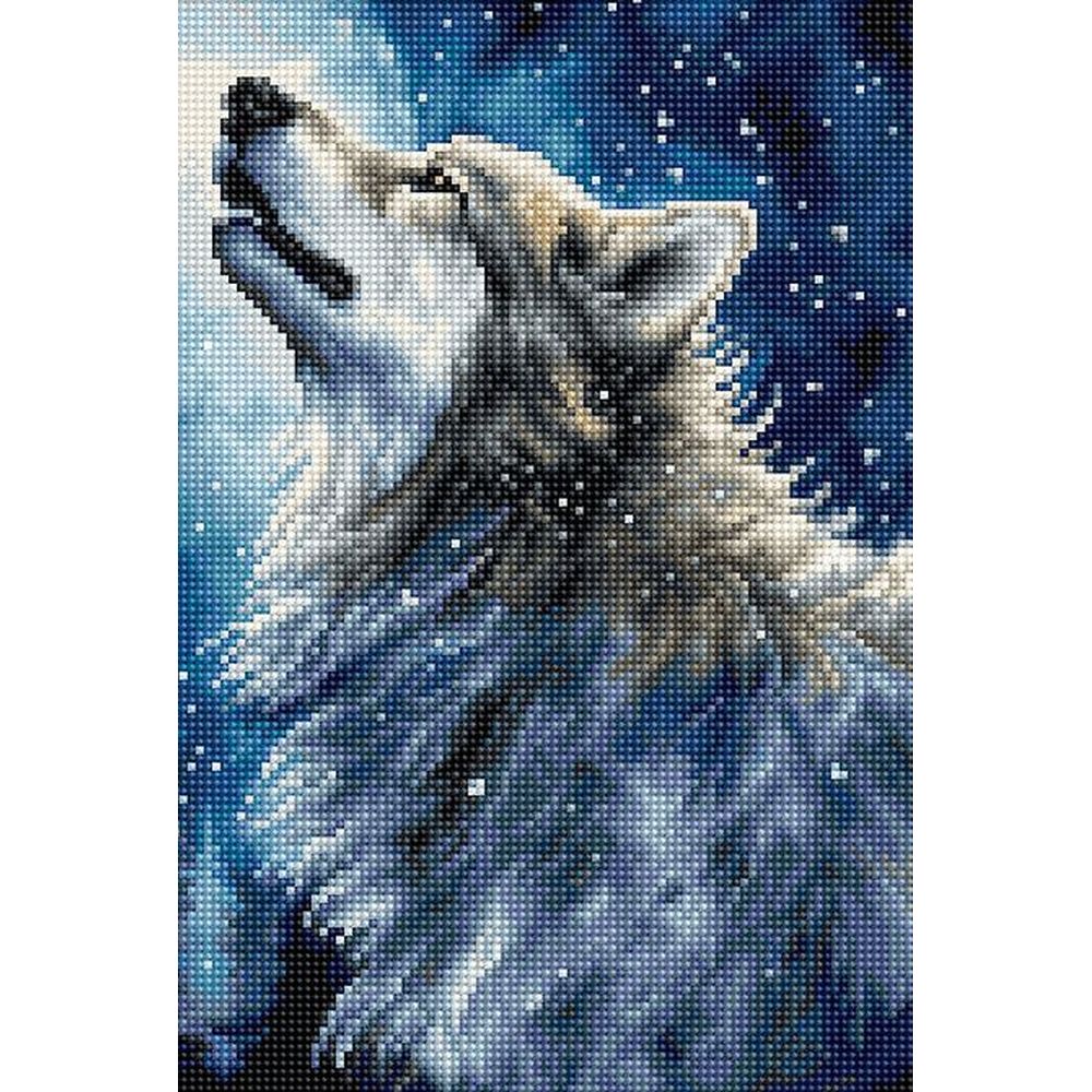 Letistitch 9923  kit point croix  Neige de minuit  5