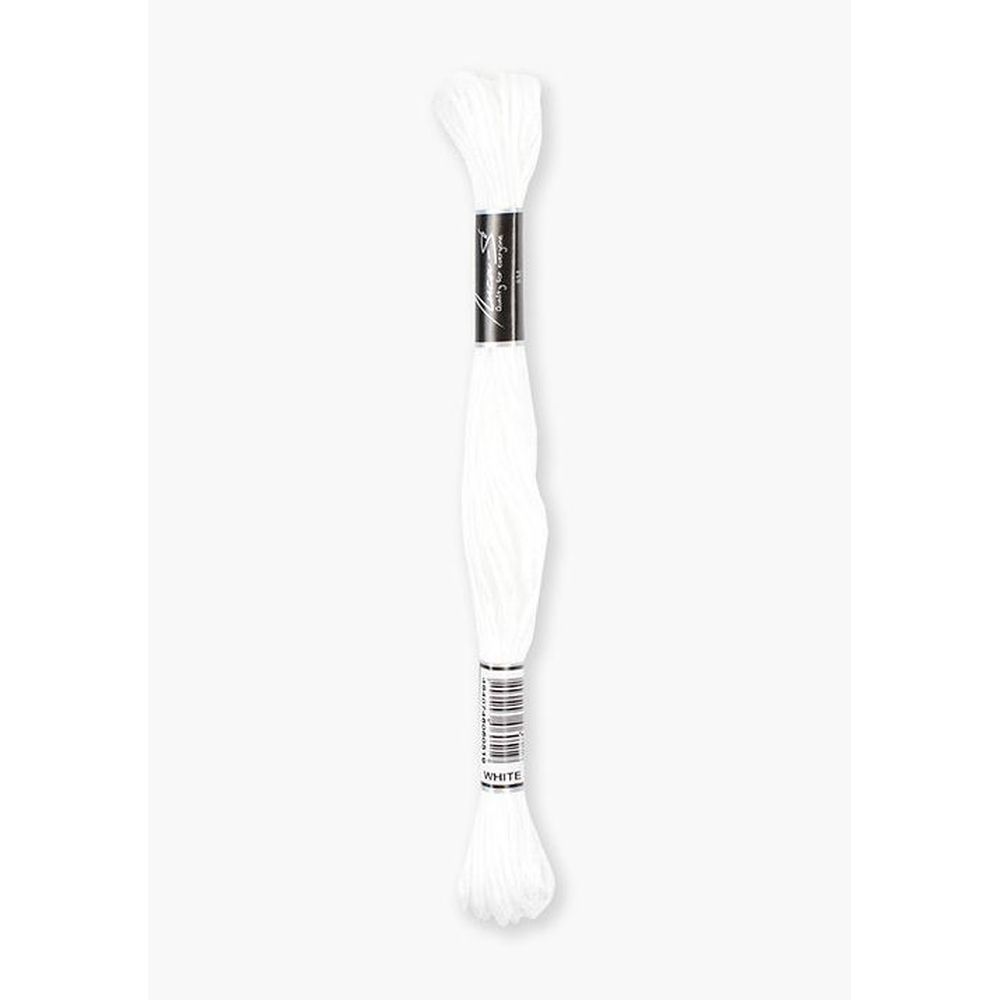 Fil à broder  coton mouliné  couleur Blanc  Luca-S  1