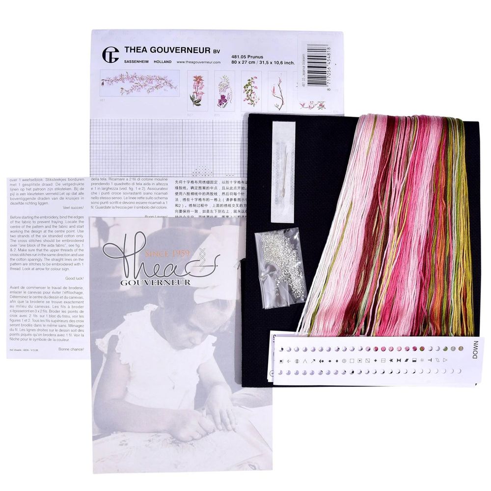 Thea Gouverneur  481-05  kit point croix  Prunus  4