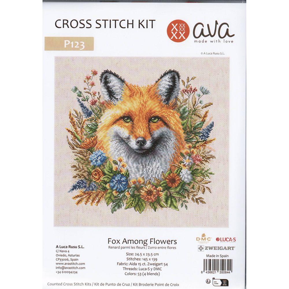 Ava P123  kit point croix  Fox  4