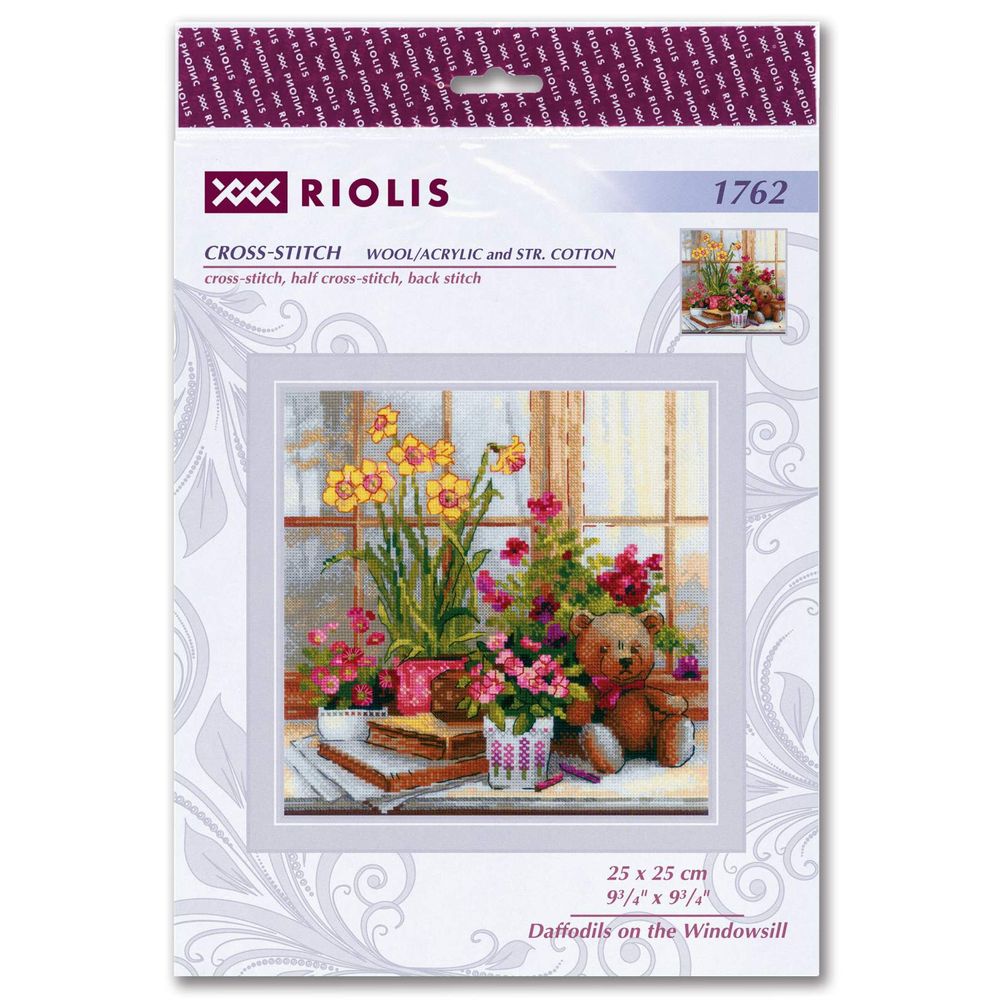 Riolis 1762  kit point croix Jonquille  1