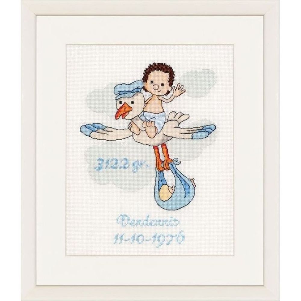 Thea Gouverneur  752  kit point croix  Tableau de naissance  1