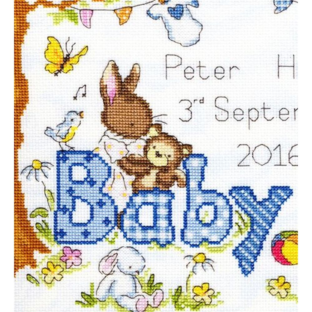 Bothy Threads XKG3  kit point croix  Bunny love  Boy  2