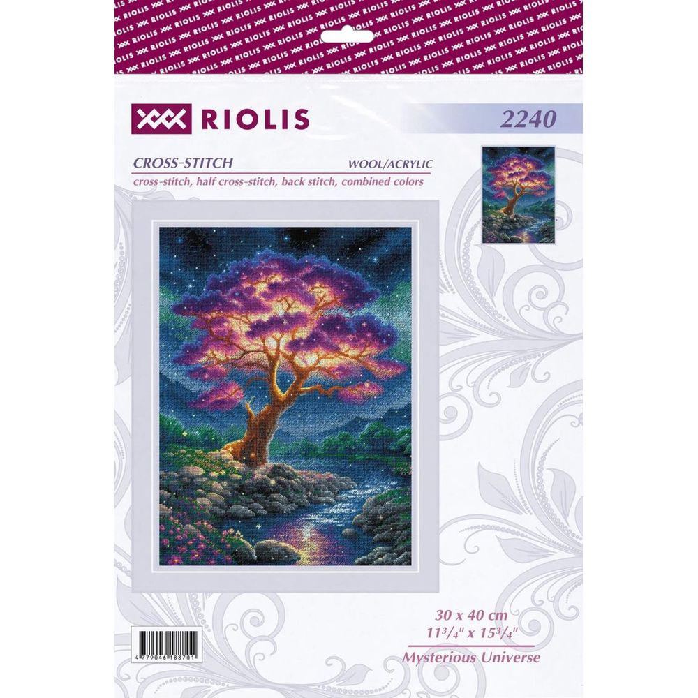 Riolis 2240  kit point croix  Univers mystérieux  2