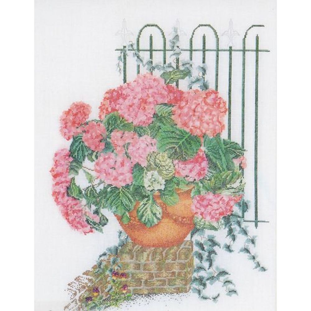 Thea Gouverneur  2036  kit point croix  Hortensia
